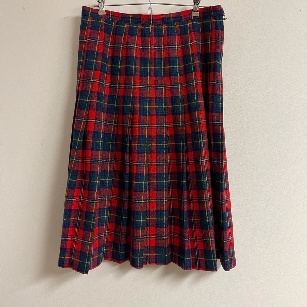 Vintage Pendleton Plaid Kilt Skirt